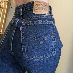 SOLD Vintage Levi 512 Jeans in Dark Wash
